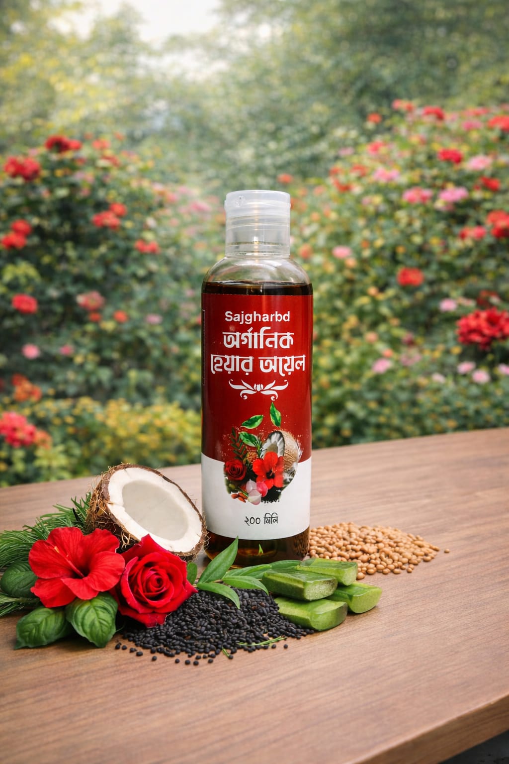 অর্গানিক হেয়ার অয়েল > 200 মিলি :