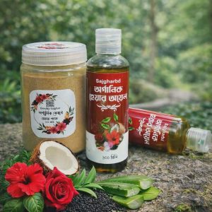 অর্গানিক হেয়ার অয়েল+হেয়ারপ্যাকে 100 মিলি